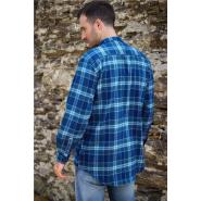 Grandfather Shirt - Green Tartan S