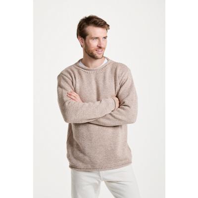 Herren Strickpullover, beige