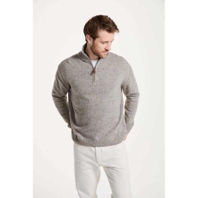 Troyer Zip Sweater grey