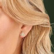 Ohrstecker keltisches Knotenmuster 10K Gold