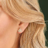 10 K Gold Trinity Knot Earrings