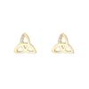 10K Gold Trinity Knot Stud Earrings