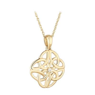 10K Gold Celtic Knot Pendant