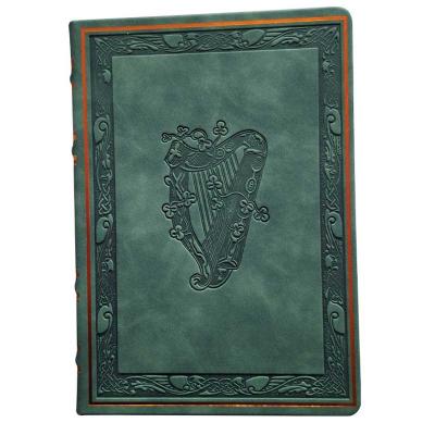 Celtic Notebook Harp green