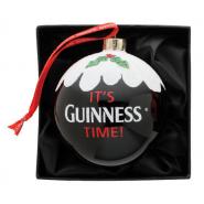 Guinness Weihnachts-Deko-Kugel, schwarz, Guinness Time